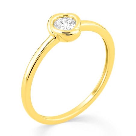 Bague solitaire: solitaire femme & bague solitaire diamant femme - bague-femme-or - edora - 2