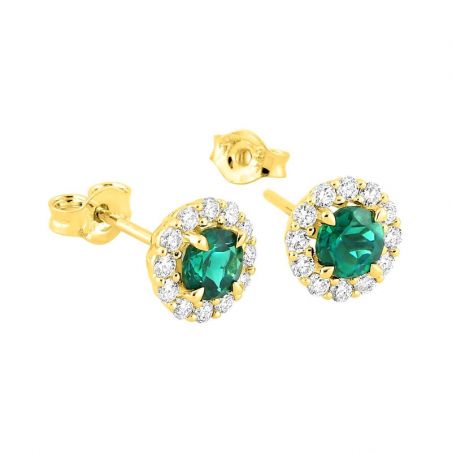 Boucles d’oreilles or 9 carats, boucles d’oreilles or 375 - puces - edora - 2