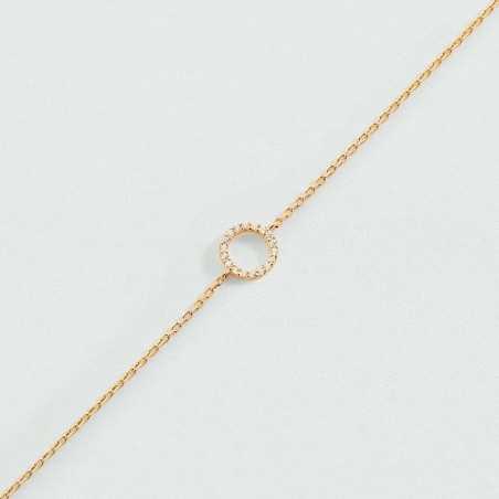 Bracelet femme souple agatha rondou doré et cristaux 02490106-137-tu – bracelet argent femme