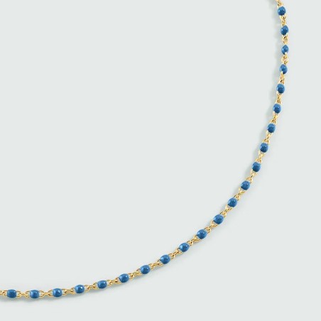 Collier femme ras du cou agatha smarty doré et billes d'émail coloré 02670200-109-tu – colliers femme