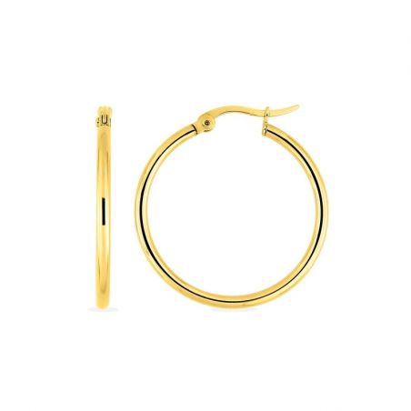 Bijoux acier inoxydable : bague, bracelet acier inoxydable - creoles - edora - 1