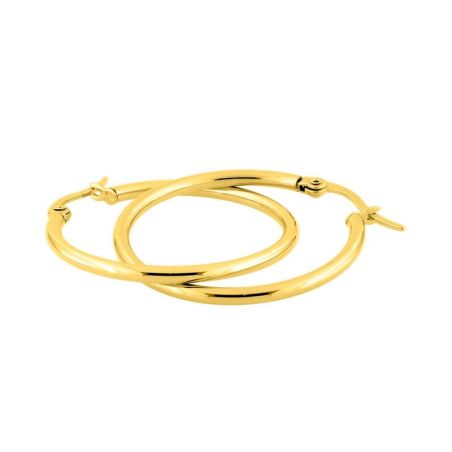 Bijoux acier inoxydable : bague, bracelet acier inoxydable - creoles - edora - 2