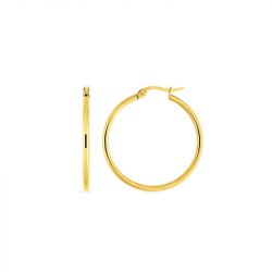 Boucles d'oreilles femme créoles edora acier doré edo435222 - creoles - edora - 0