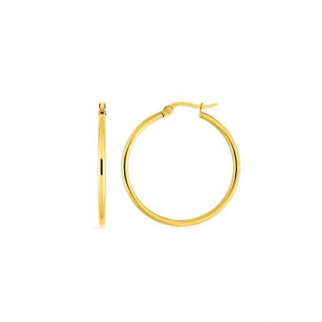 Bijoux acier inoxydable : bague, bracelet acier inoxydable - creoles - edora - 1