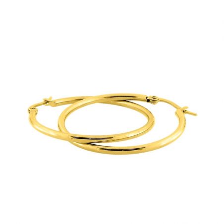 Bijoux acier inoxydable : bague, bracelet acier inoxydable - creoles - edora - 2