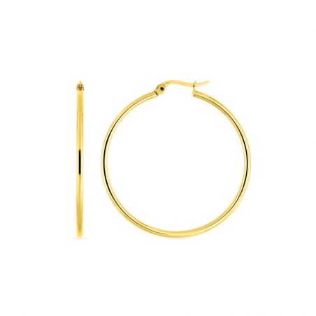 Bijoux acier inoxydable : bague, bracelet acier inoxydable - creoles - edora