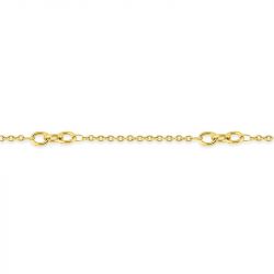Bracelet femme chaîne maille forçat edora acier doré edo431074b-16 - bracelets-acier - edora - 1