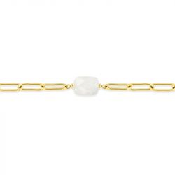 Bracelet femme edora acier doré et pierre de lune edo403885 - bracelets-acier - edora - 1