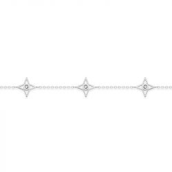 Bracelet femme étoiles edora acier et cristaux synthétiques edo403381 - bracelets-acier - edora - 1