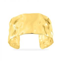 Bracelet femme machette martelée edora acier doré edo403483 - bracelets-acier - edora - 0