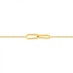 Bracelet femme ovals entrelacés edora acier doré edo431277b - bracelets-acier - edora - 1