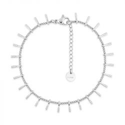 Bracelet femme pampilles edora acier argenté edo433752 - bracelets-acier - edora - 0
