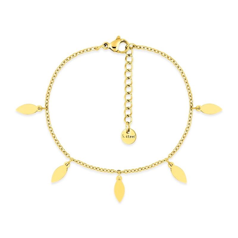 Bracelet femme pampilles edora acier doré edo433659 - bracelets-acier - edora