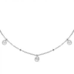 Collier femme breloques arbre de vie edora acier edo431274c - colliers-acier - edora - 2