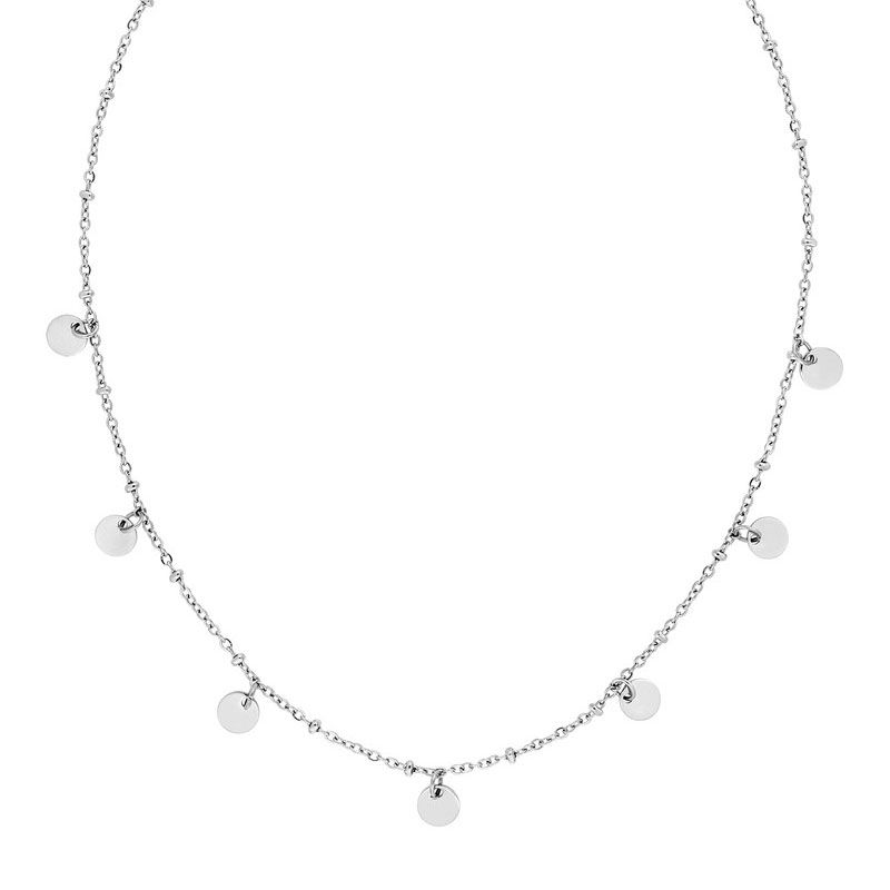 Collier femme breloques edora acier edo432390 - colliers-acier - edora