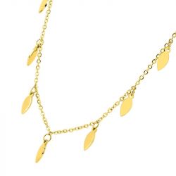 Collier femme pampilles edora acier doré edo432112 - colliers-acier - edora - 1