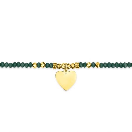 Bracelet or & argent, bracelet plaqué or, bracelet cuir & tissu - bracelets-acier - edora - 2