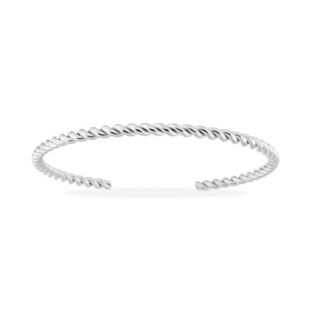 Bracelet jonc femme: jonc en or, jonc argent & or rose femme - bracelets-acier - edora - 1
