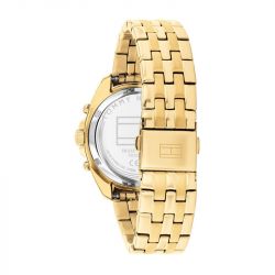 Montre femme chronographe tommy hilfiger collection mellie acier doré 1782803 - chronographes - edora - 2