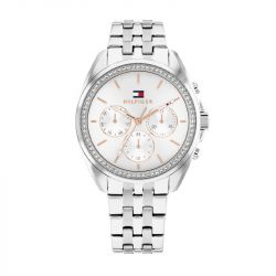 Montre femme chronographet ommy hilfiger collection mellie acier argenté 1782802 - chronographes - edora - 0