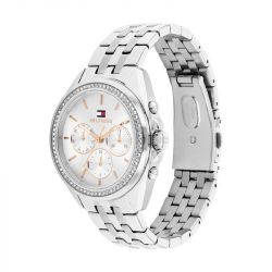 Montre femme chronographet ommy hilfiger collection mellie acier argenté 1782802 - chronographes - edora - 2