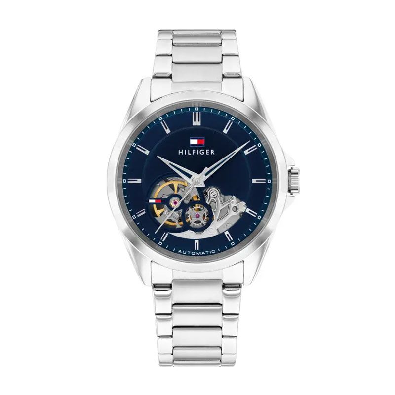 Montre homme automatique tommy hilfiger collection baket acier argenté 1710716 - automatiques - edora