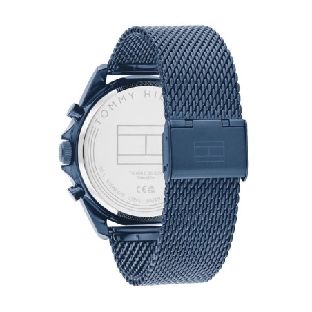 Montre homme chronographe tommy hilfiger collection baker acier bleu 1710648 – chronographes