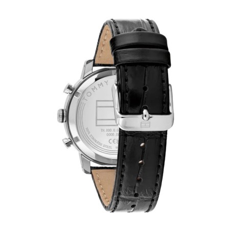 Montre homme chronographe tommy hilfiger th-oxford cuir noir 1710725 – chronographes