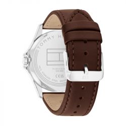 Montre homme tommy hilfiger collection bruce cuir marron 1710669 - analogiques - edora - 3