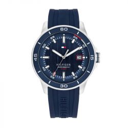 Montre homme tommy hilfiger collection remy silicone bleu 1792225 - analogiques - edora - 0