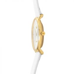 Montre femme lacoste collection crocorigin cuir blanc 2001471 - analogiques - edora - 3
