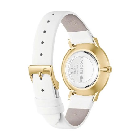Montre femme lacoste collection crocorigin cuir blanc 2001471 – analogiques