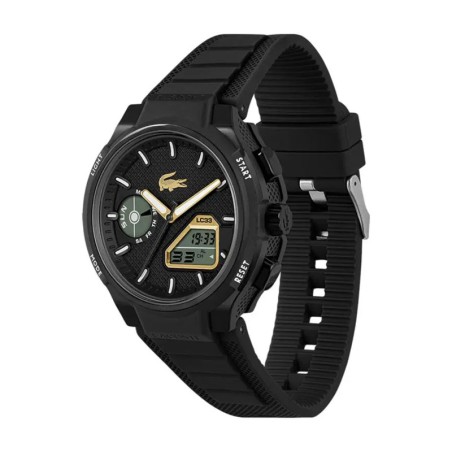 Montre homme digitale lacoste lc33 silicone noir 2011435 – montres homme