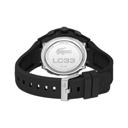 Montre homme digitale lacoste lc33 silicone noir 2011435 – montres homme
