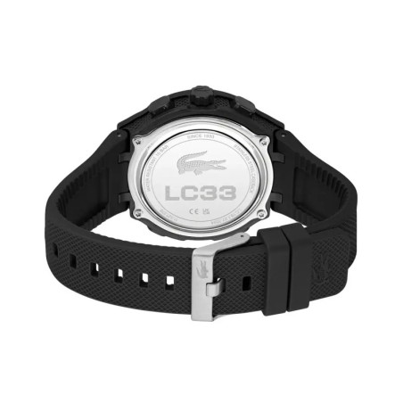 Montre homme digitale lacoste lc33 silicone noir 2011447 – montres homme