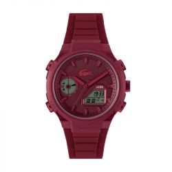 Montre homme digitale lacoste lc33 silicone rouge 2011450 - montres-homme - edora - 0