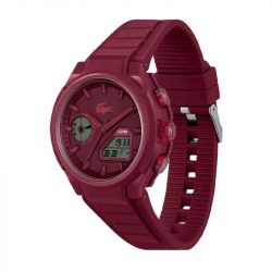 Montre homme digitale lacoste lc33 silicone rouge 2011450 - montres-homme - edora - 2