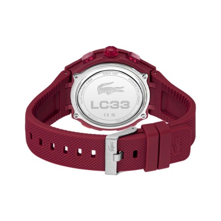 Montre homme digitale lacoste lc33 silicone rouge 2011450 – montres homme