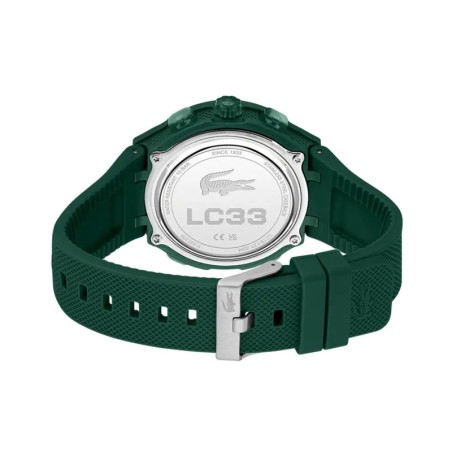 Montre homme digitale lacoste lc33 silicone vert 2011449 – montres homme