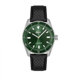 Montre homme lacoste collection boston cuir noir 2011423 - montres-homme - edora - 0