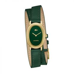 Montre femme lacoste collection parisienne cuir vert 2001455 - analogiques - edora - 0