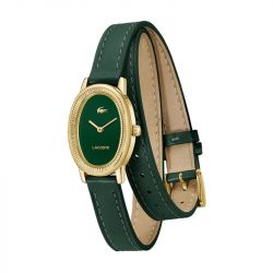 Montre femme lacoste collection parisienne cuir vert 2001455 - analogiques - edora - 2