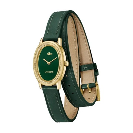 Montre femme lacoste collection parisienne cuir vert 2001455 – analogiques