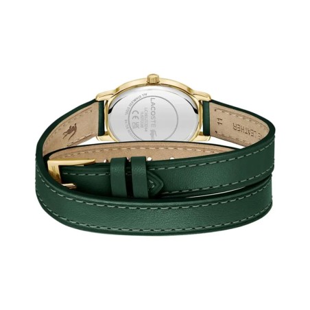 Montre femme lacoste collection parisienne cuir vert 2001455 – analogiques