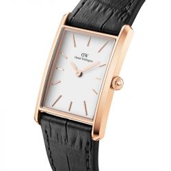 Coffret montre femme daniel wellington bound black crocodile & crystal link bracelet rose gold dw00100693 - analogiques - edora - 1
