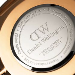 Montre femme daniel wellington classic st mawes rose gold cuir marron dw00100035 - analogiques - edora - 5