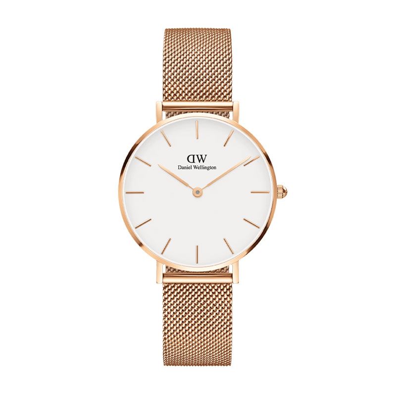 Montre femme daniel wellington petite melrose rose gold acier dw00100219 - analogiques - edora