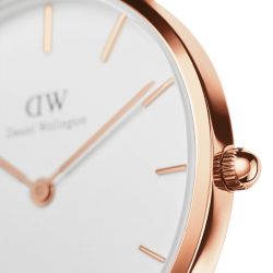 Montre femme daniel wellington petite melrose rose gold acier dw00100219 - analogiques - edora - 2