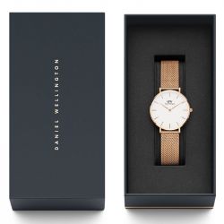 Montre femme daniel wellington petite melrose rose gold acier dw00100219 - analogiques - edora - 5
