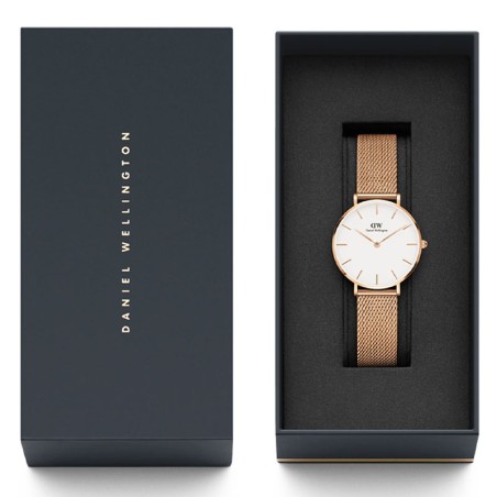 Montre femme daniel wellington petite melrose rose gold acier dw00100219 – analogiques